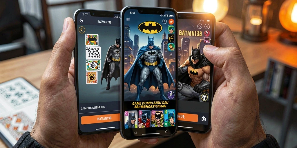 Tampilan gameplay seru dalam permainan Domino BATMAN138.