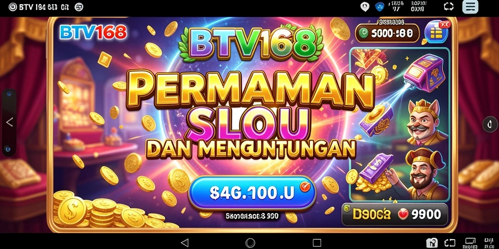Tampilan menarik permainan Slot BTV168 dengan efek visual yang memukau.