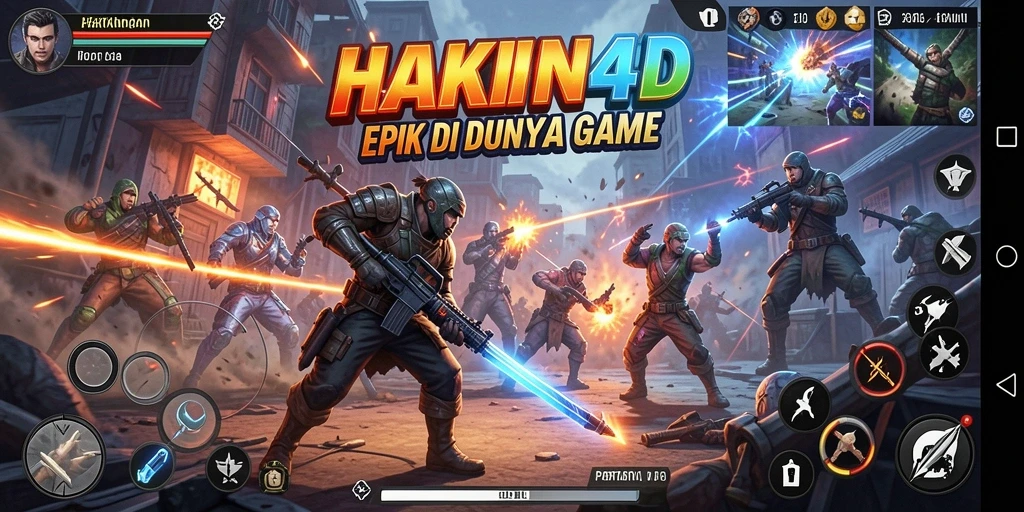Tampilan aksi mendebarkan dalam HAKIN4D memperlihatkan pertarungan sengit.