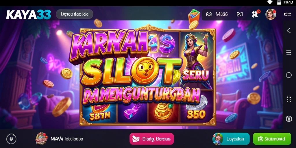 Screenshot KAYA33 menunjukkan gameplay menakjubkan dengan banyak pilihan slot.