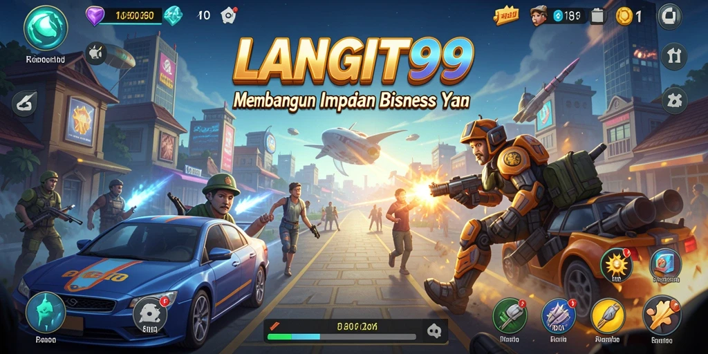 Tampilan menarik dari gameplay Tycoon di LANGIT99.