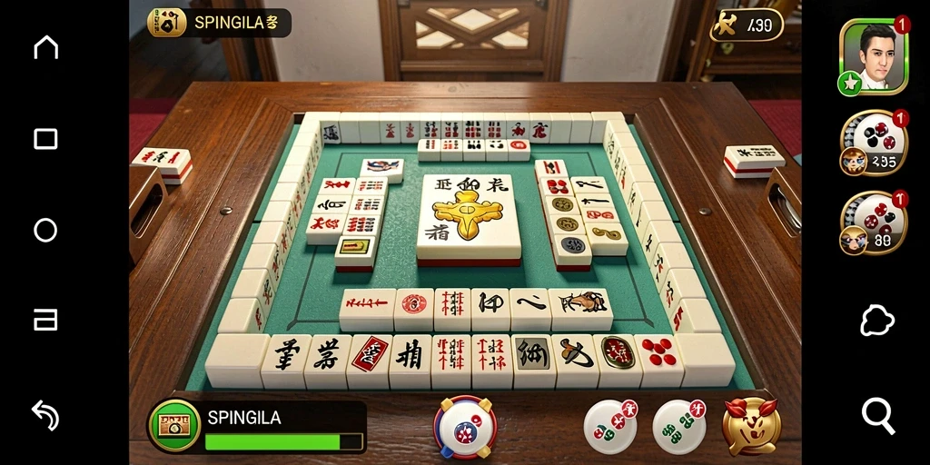 Tampilkan gameplay menarik SPINGILA dengan grafik Mahjong yang memukau.